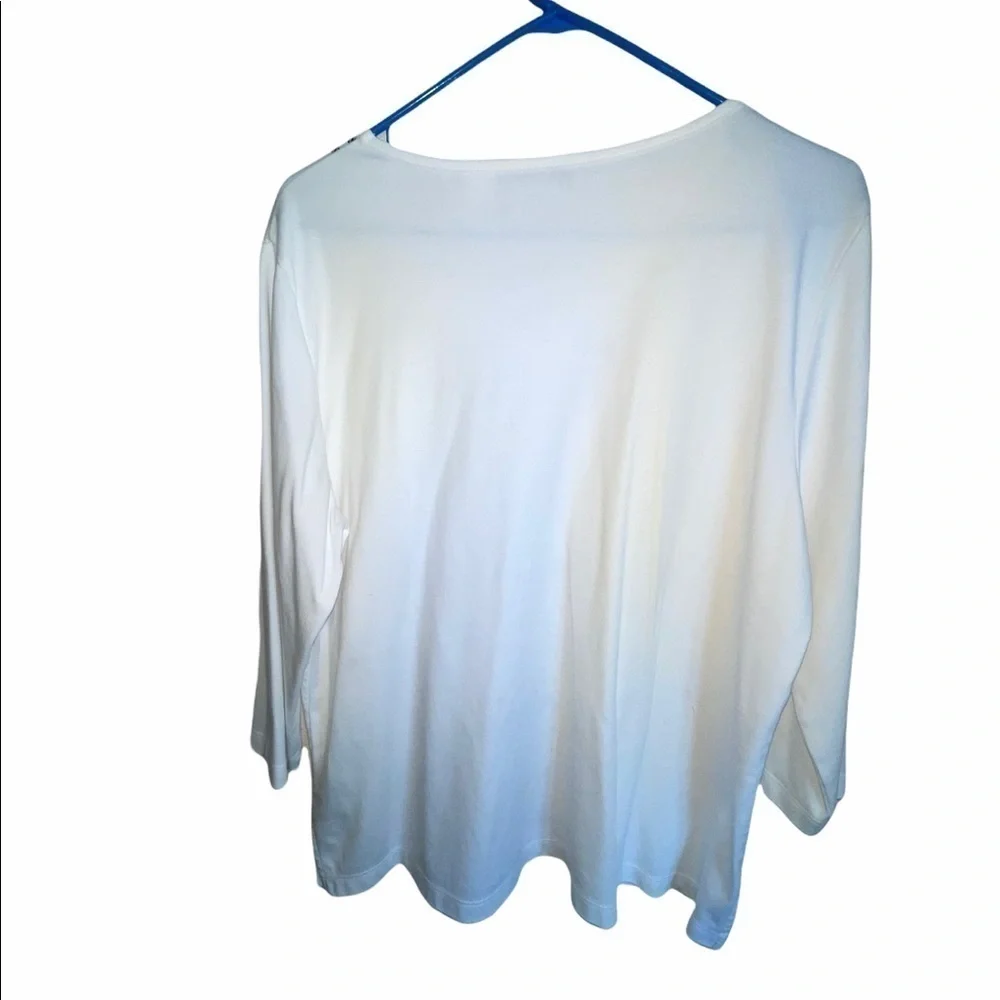 Alfred Dunner Embellished Top Size Large - Picture 3 of 7